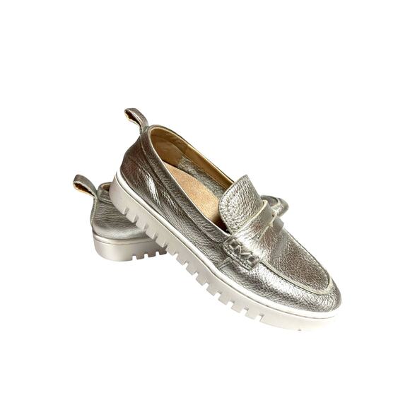 Vionic Uptown Silver Metallic Comfort Slip On Loafer - 6 - Picture 2 of 12